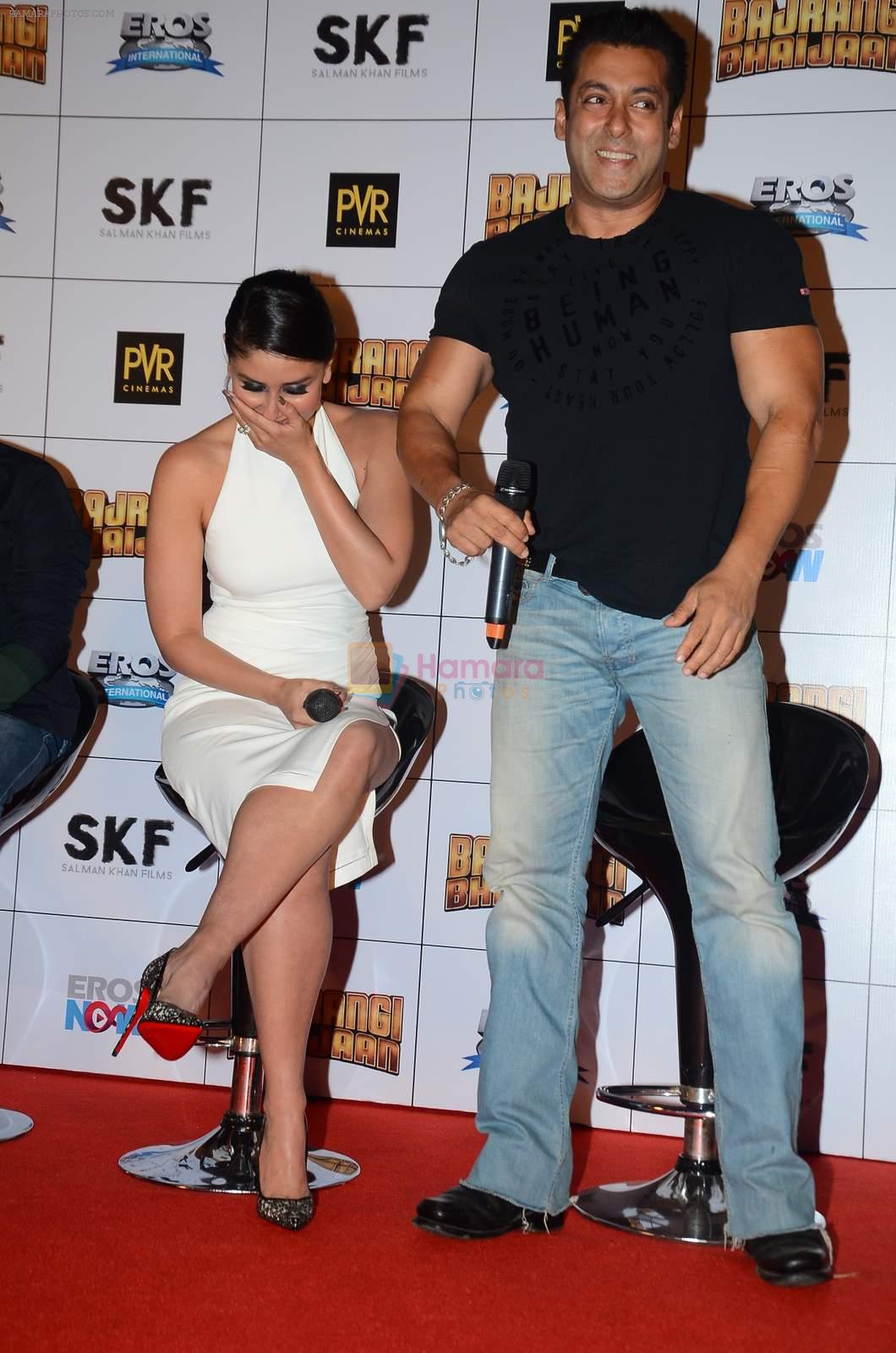 Salman Khan, Kareena Kapoor at Bajrangi Bhaijaan trailor launch in Mumbai on 18th June 2015