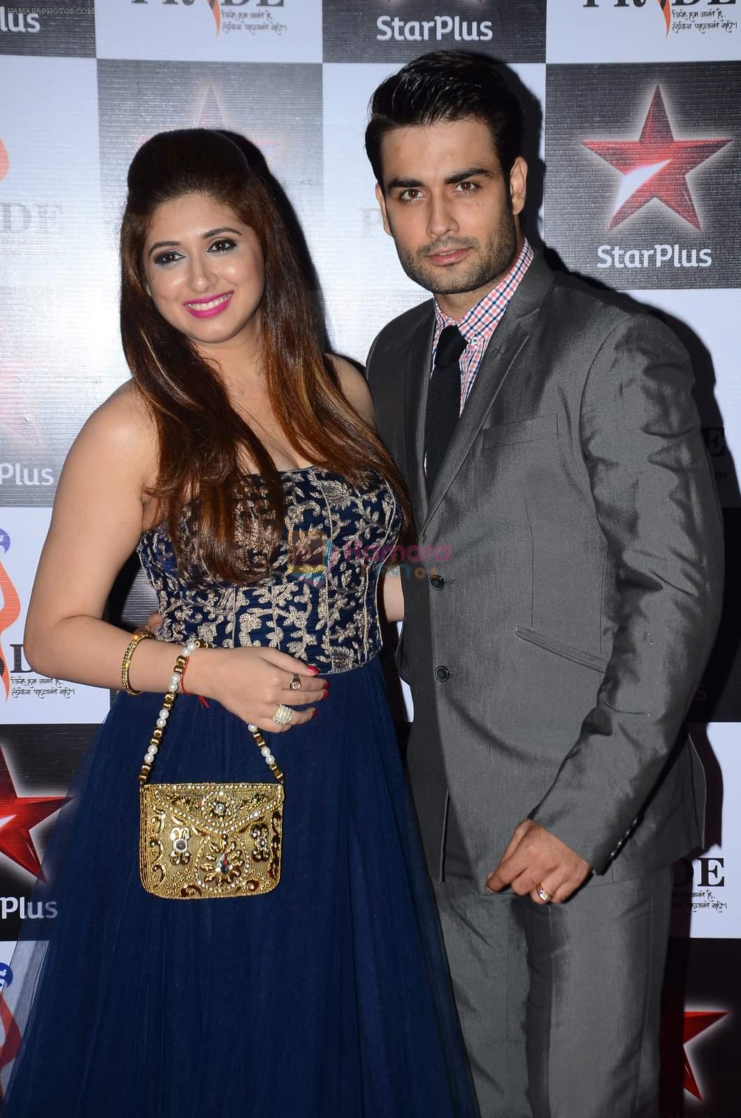 Vahbbiz Dorabjee and Vivian Dsena at Pride awards in Filmcity, Mumbai on 21st June 2015