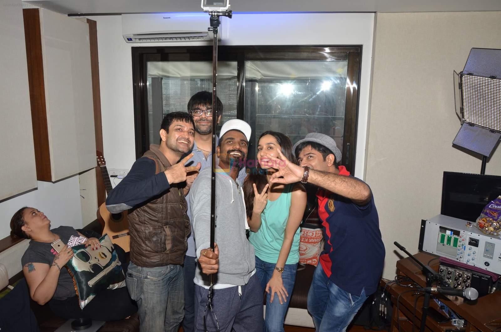 Shraddha Kapoor, Remo D Souza snapped singing a song for ABCD - Any Body Can Dance - 2 on 23rd June 2015