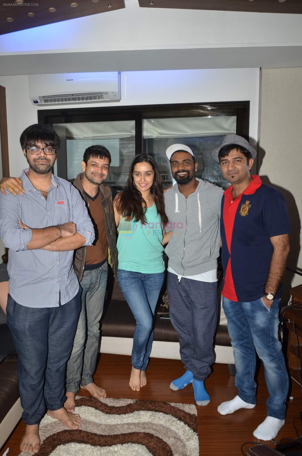Shraddha Kapoor, Remo D Souza snapped singing a song for ABCD - Any Body Can Dance - 2 on 23rd June 2015