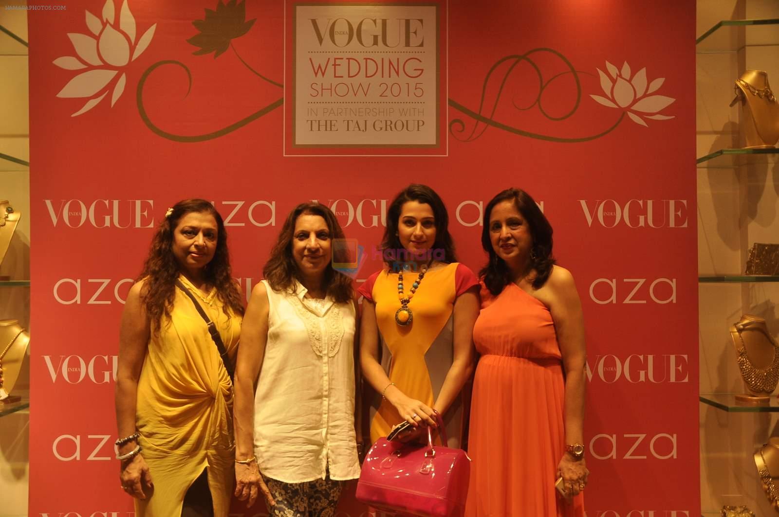 Pooja Kanwal, Anita Kanwal at Anju Modi showcases her bridal collection for AZA and the Vogue Bridal show in AZA on 24th June 2015