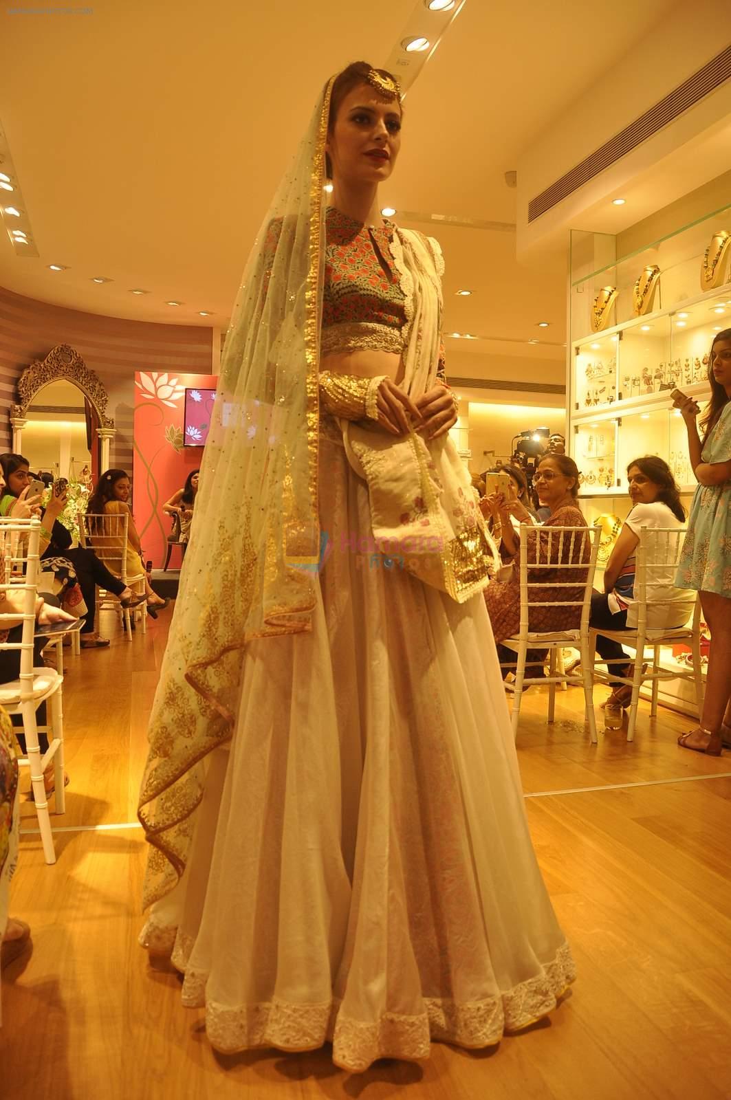 at Anju Modi showcases her bridal collection for AZA and the Vogue Bridal show in AZA on 24th June 2015