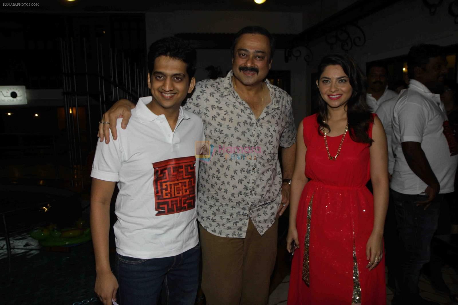 Sonalee Kulkarni, Sachin Khedekar, Amey Wagh at Shutter music launch in Mumbai on 25th June 2015