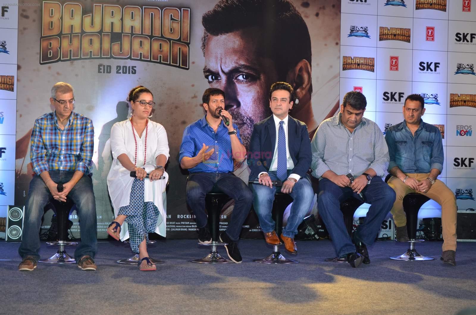 Adnan Sami, Kabir Khan at Bajrangi Bhaijaan song launch in Mumbai on 25th June 2015