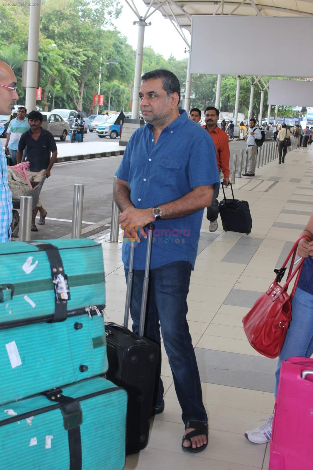 Paresh Rawal snapped at airport in Mumbai on 26th June 2015