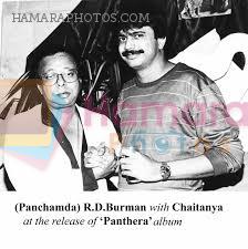 Chaitanya P with R D Burman at _Pantera_ album release