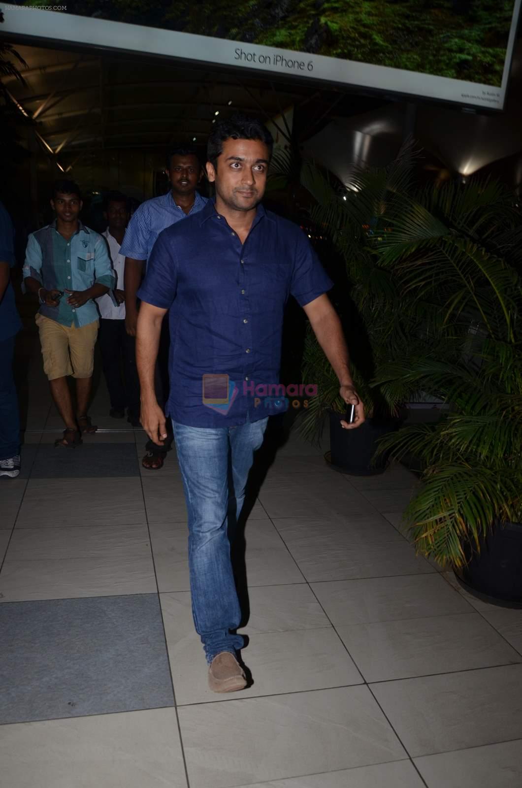 Surya snapped at airport in Mumbai on 29th June 2015