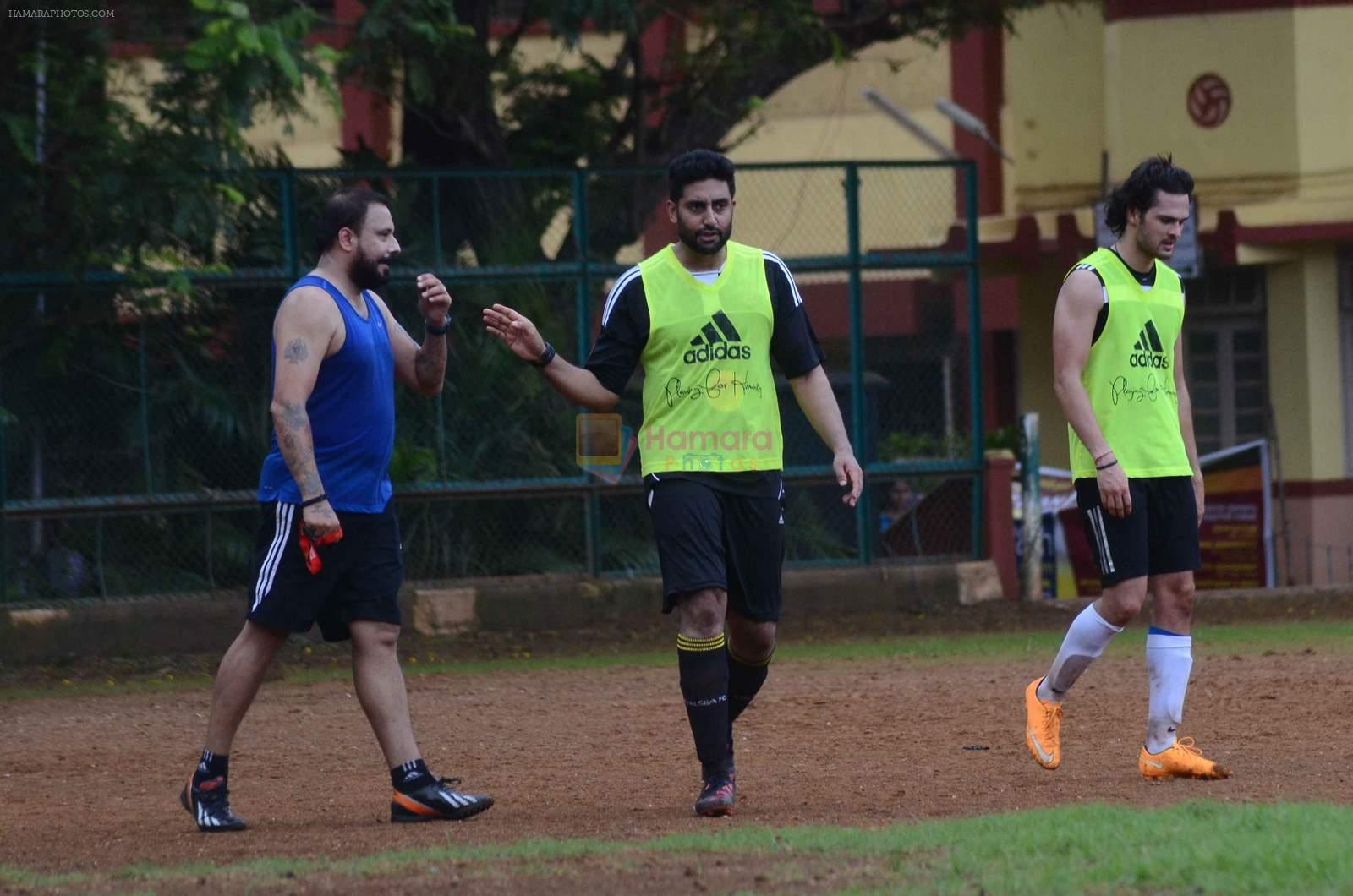 Abhishek Bachchan snapped at all star football practice session in Bandra, Mumbai on 28th June 2015
