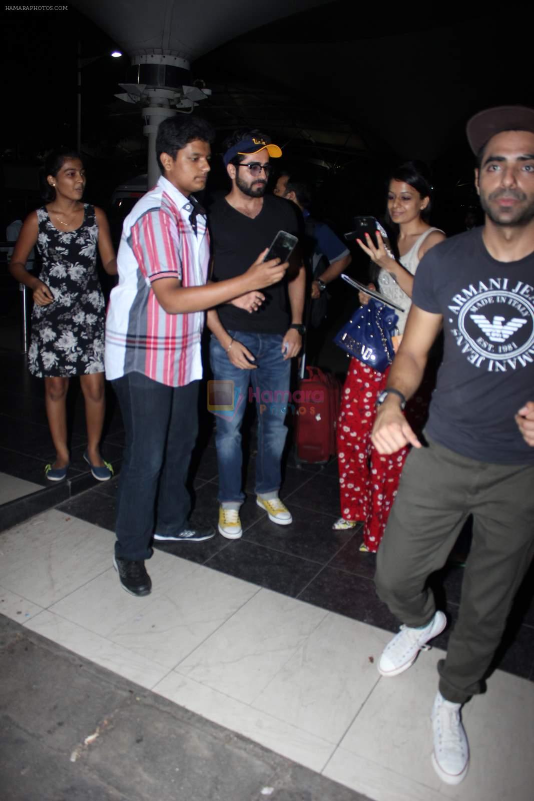 Ayushmann Khurrana snapped at Mumbai airport on 30th June 2015