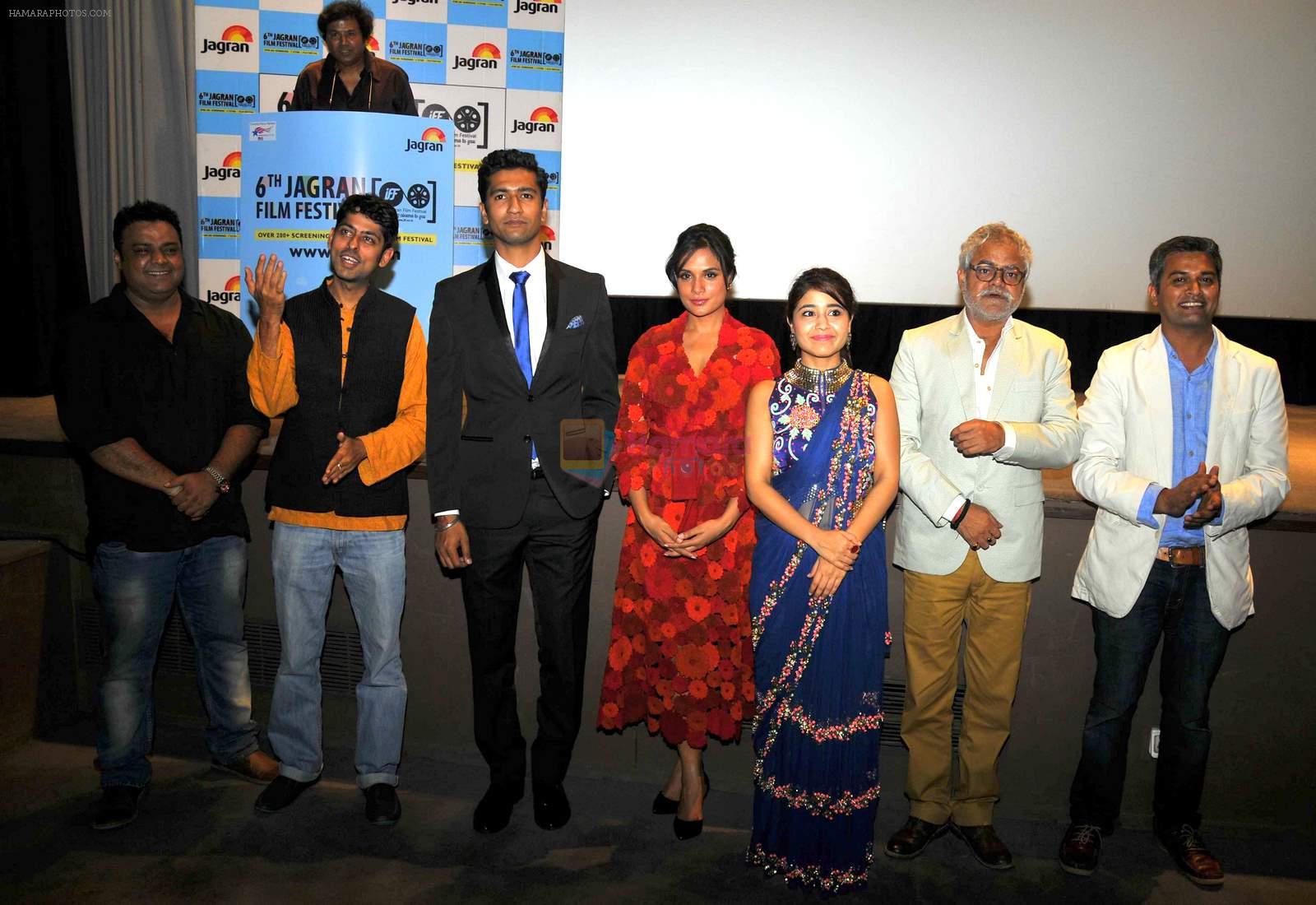 Richa Chadda, Sanjay Mishra at Jagran film festival launch in Delhi on 1st July 2015