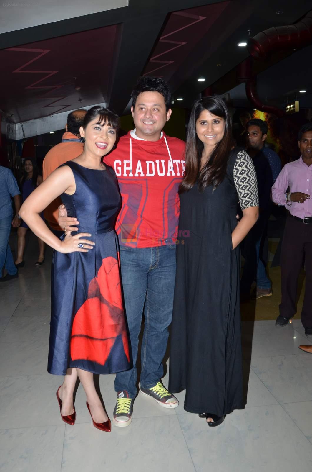 Sonalee Kulkarni, Swapnil Joshi and Sai Tamhankar at Shutter film premiere on 3rd July 215