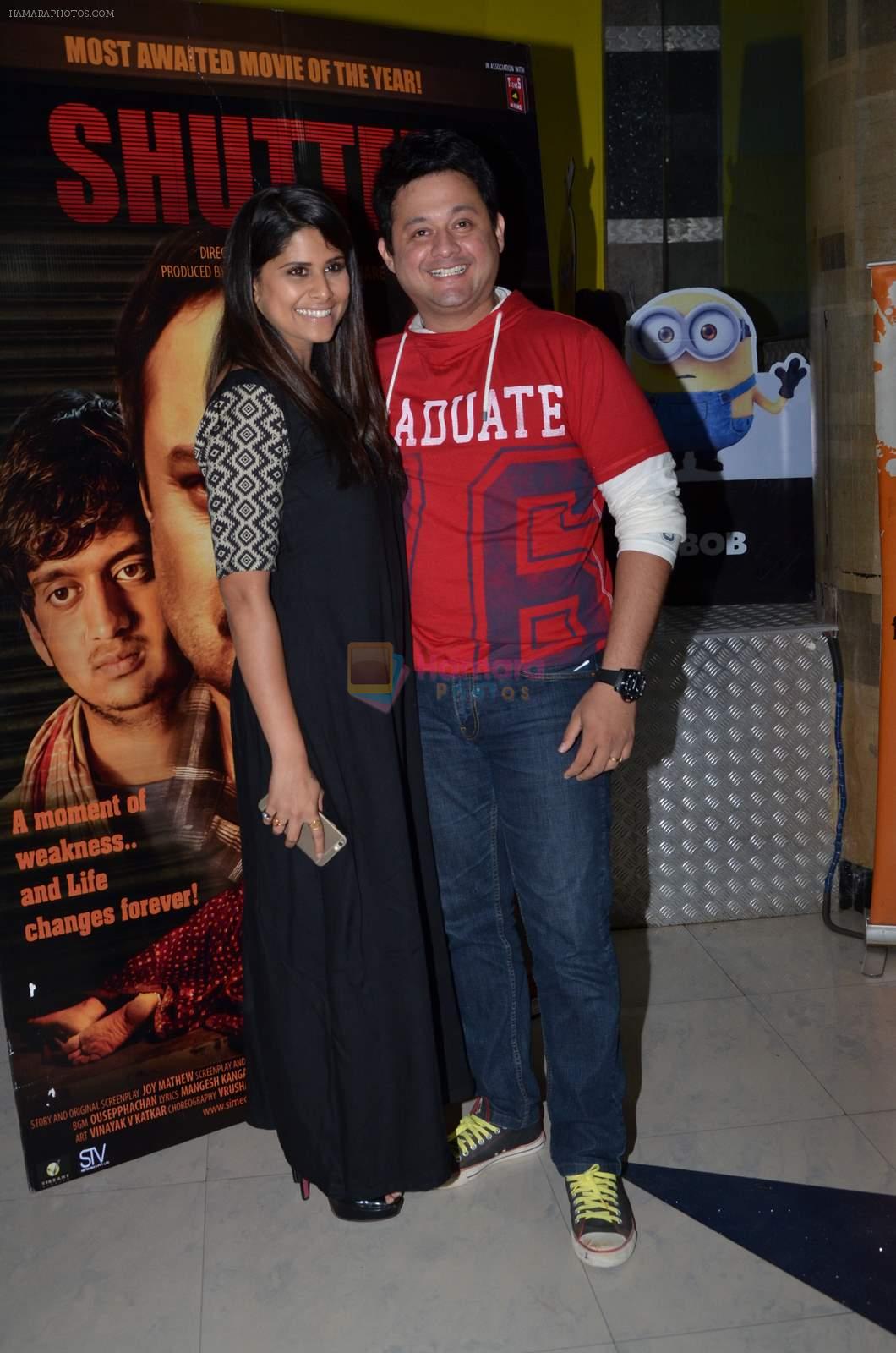 Sai Tamhankar, Swapnil Joshi at Shutter film premiere on 3rd July 215