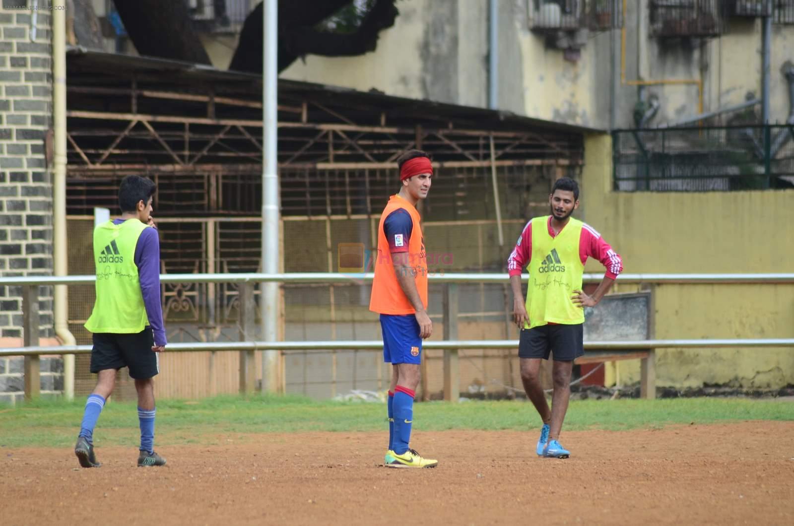 Ranbir Kapoor snapped at a friendly soccer match in Mumbai on 5th July 2015