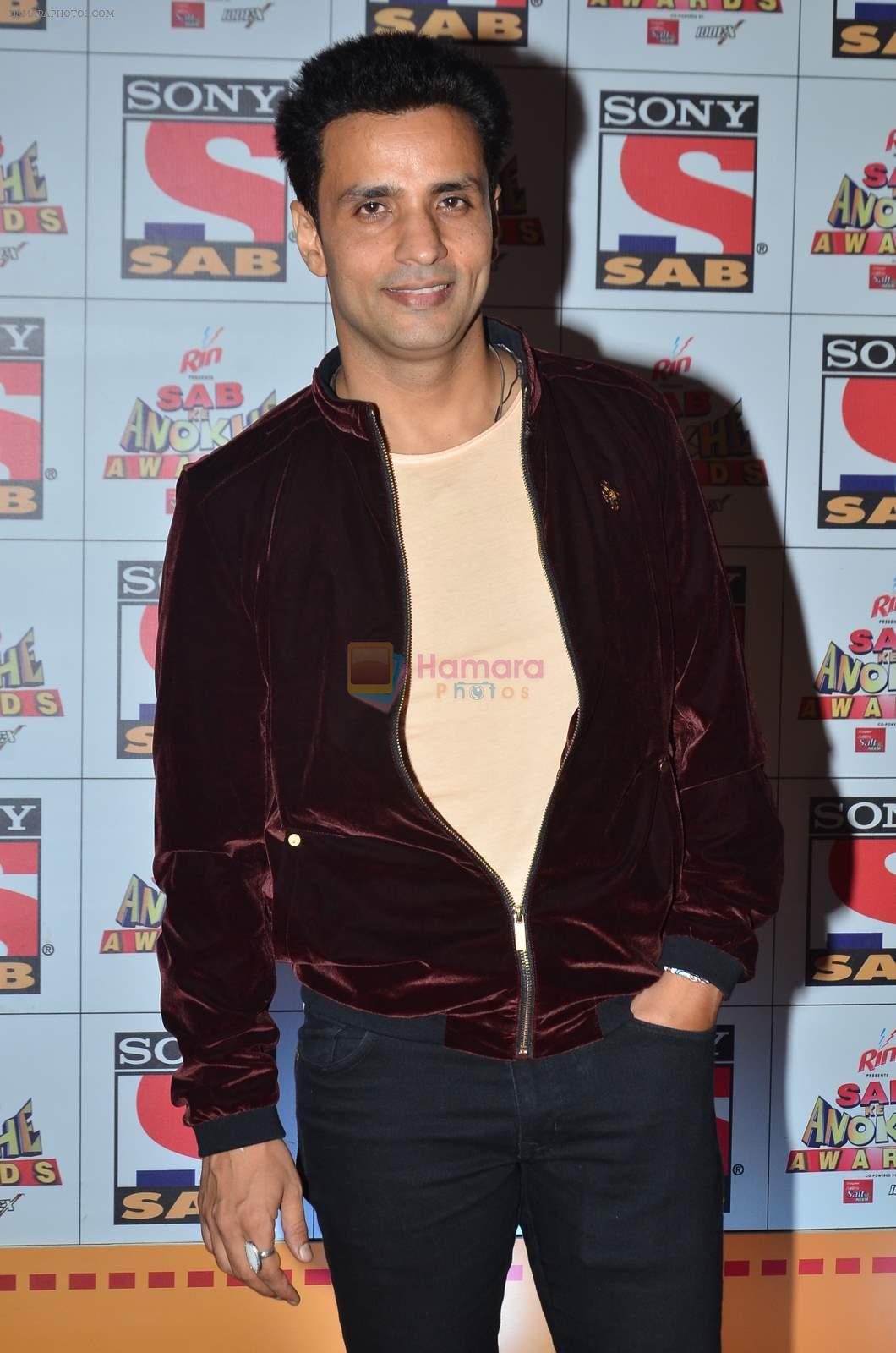 Rajiv Thakur at SAB Ke Anokhe Awards in Filmcity on 9th july 2015