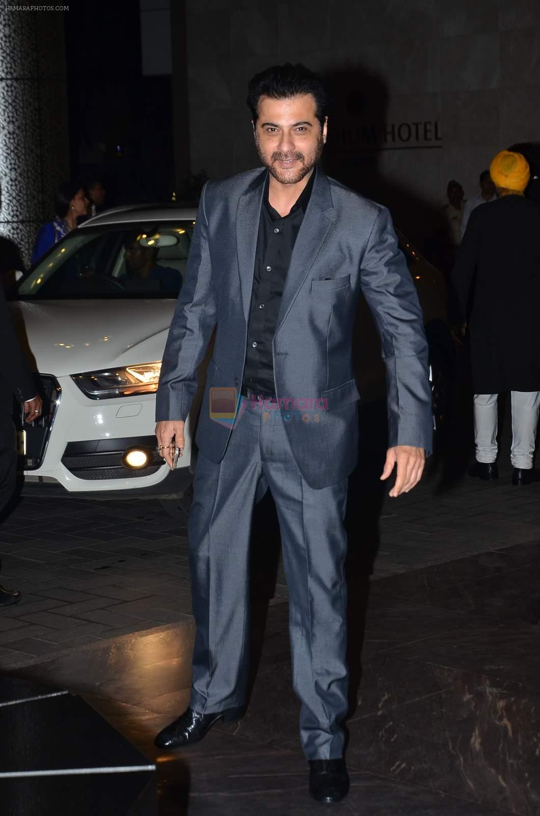 Sanjay kapoor at Shahid Kapoor and Mira Rajput's wedding reception in Mumbai on 12th July 2015