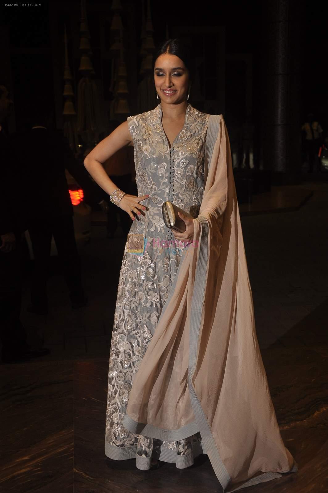 Shraddha Kapoor at Shahid Kapoor and Mira Rajput's wedding reception in Mumbai on 12th July 2015