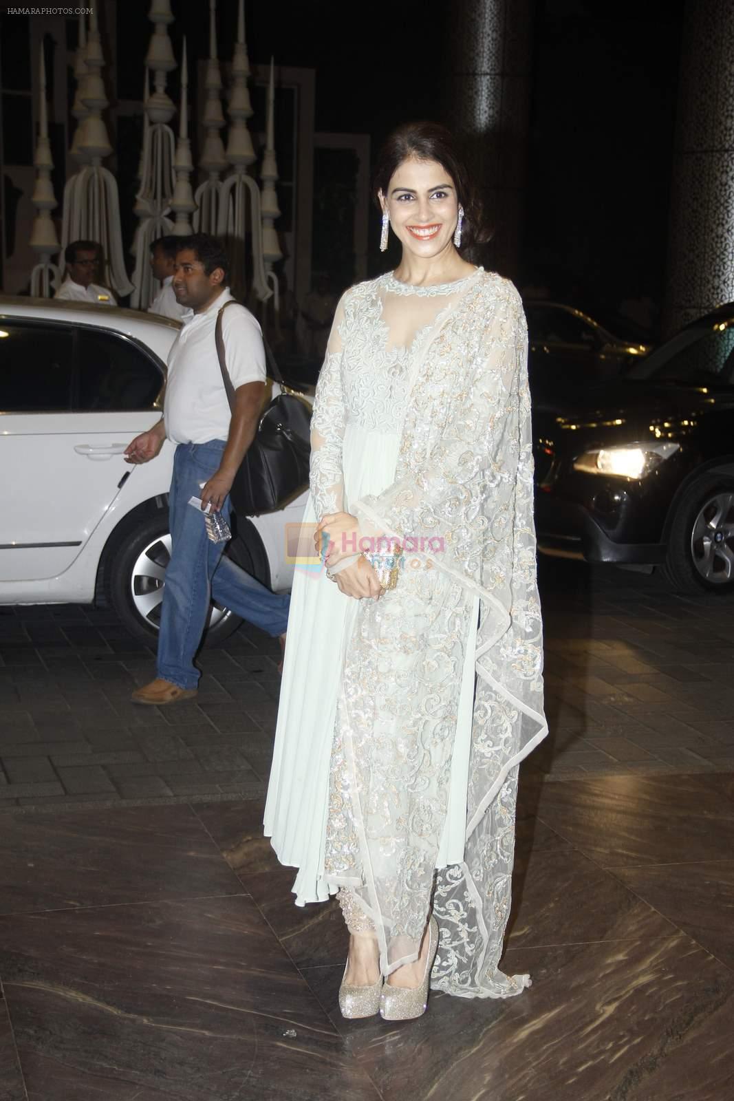 Genelia D Souza at Shahid Kapoor and Mira Rajput's wedding reception in Mumbai on 12th July 2015