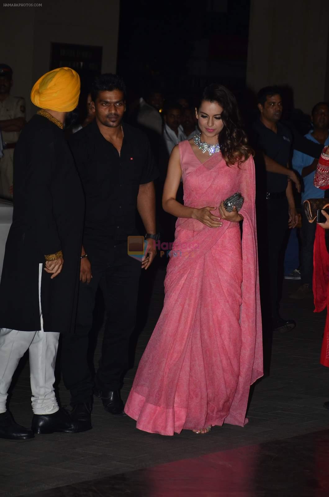 Kangana Ranaut at Shahid Kapoor and Mira Rajput's wedding reception in Mumbai on 12th July 2015
