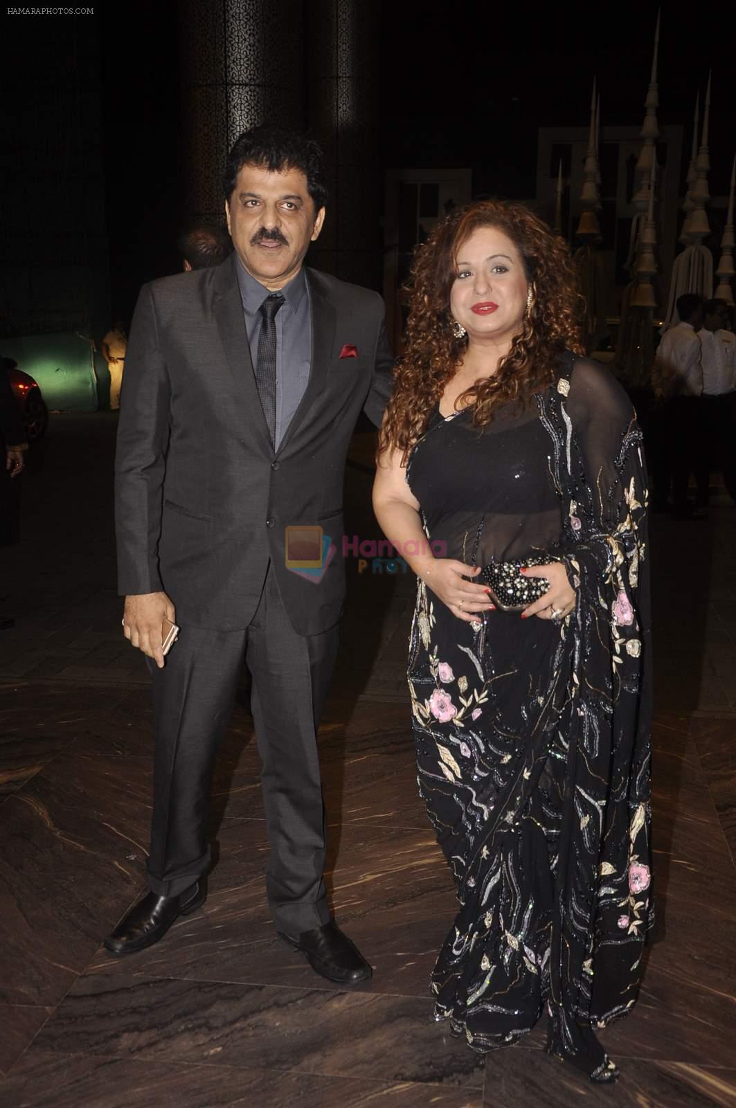 Rajesh Khattar, Vandana Sajnani at Shahid Kapoor and Mira Rajput's wedding reception in Mumbai on 12th July 2015