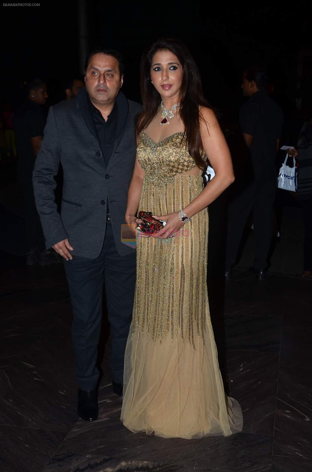 Krishika Lulla, Sunil Lulla at Shahid Kapoor and Mira Rajput's wedding reception in Mumbai on 12th July 2015