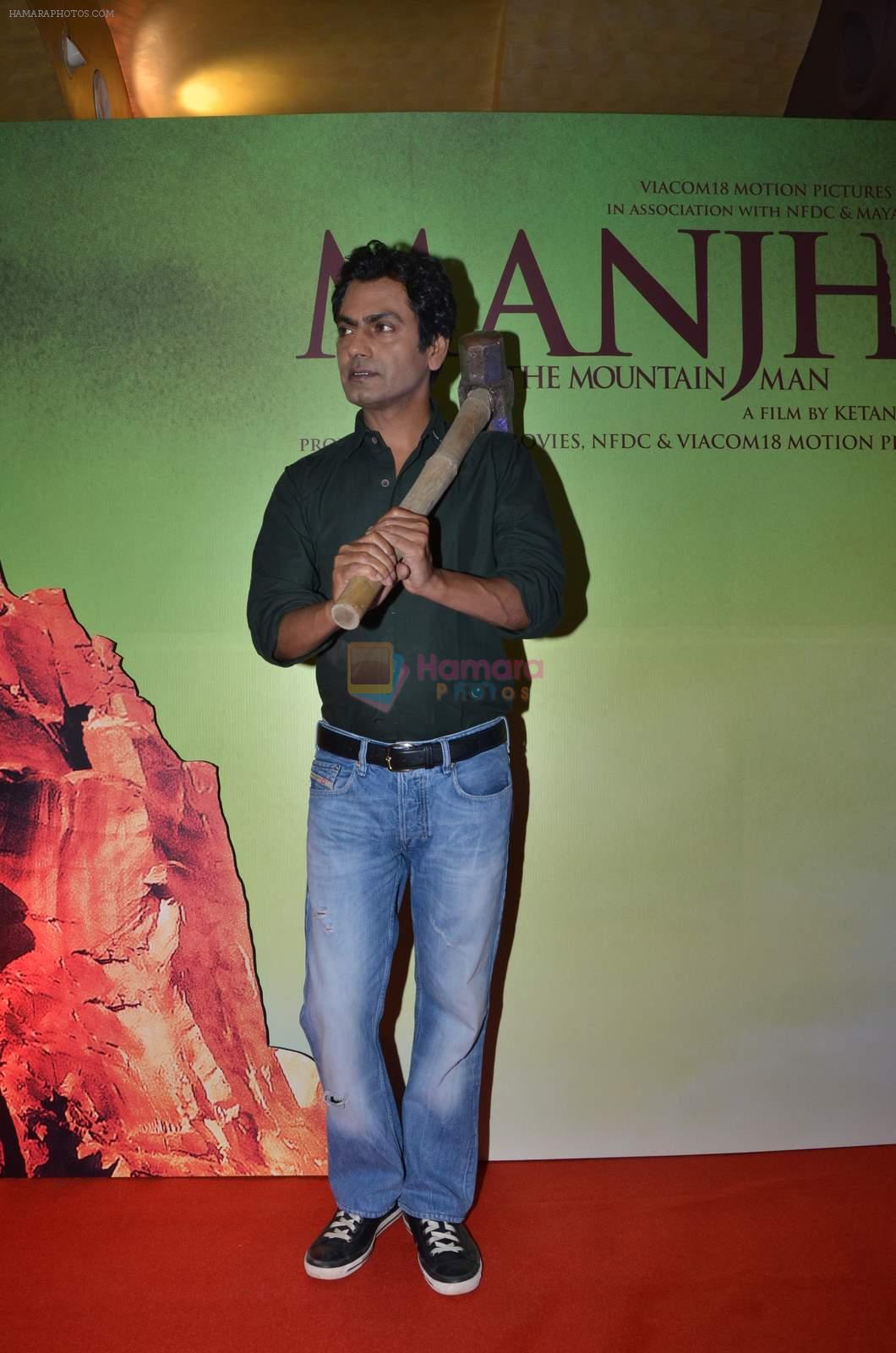 Nawazuddin Siddiqui at the screening of Ketan mehta's Manjhi on 13th July 2015