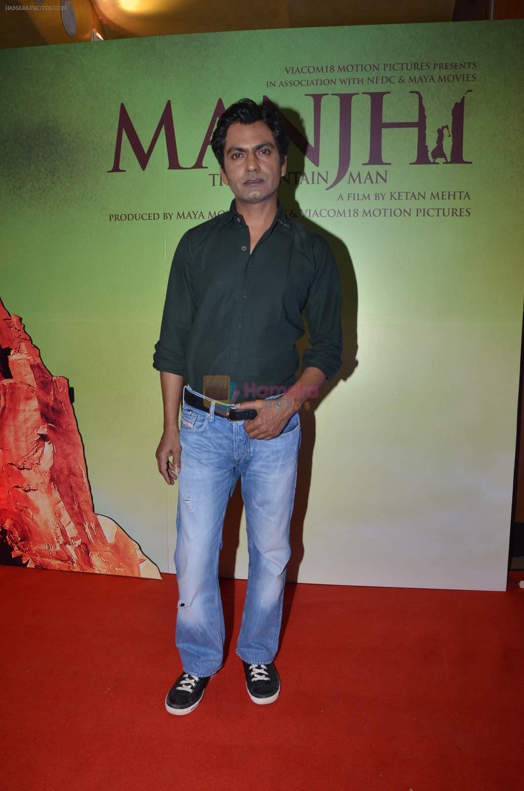 Nawazuddin Siddiqui at the screening of Ketan mehta's Manjhi on 13th July 2015