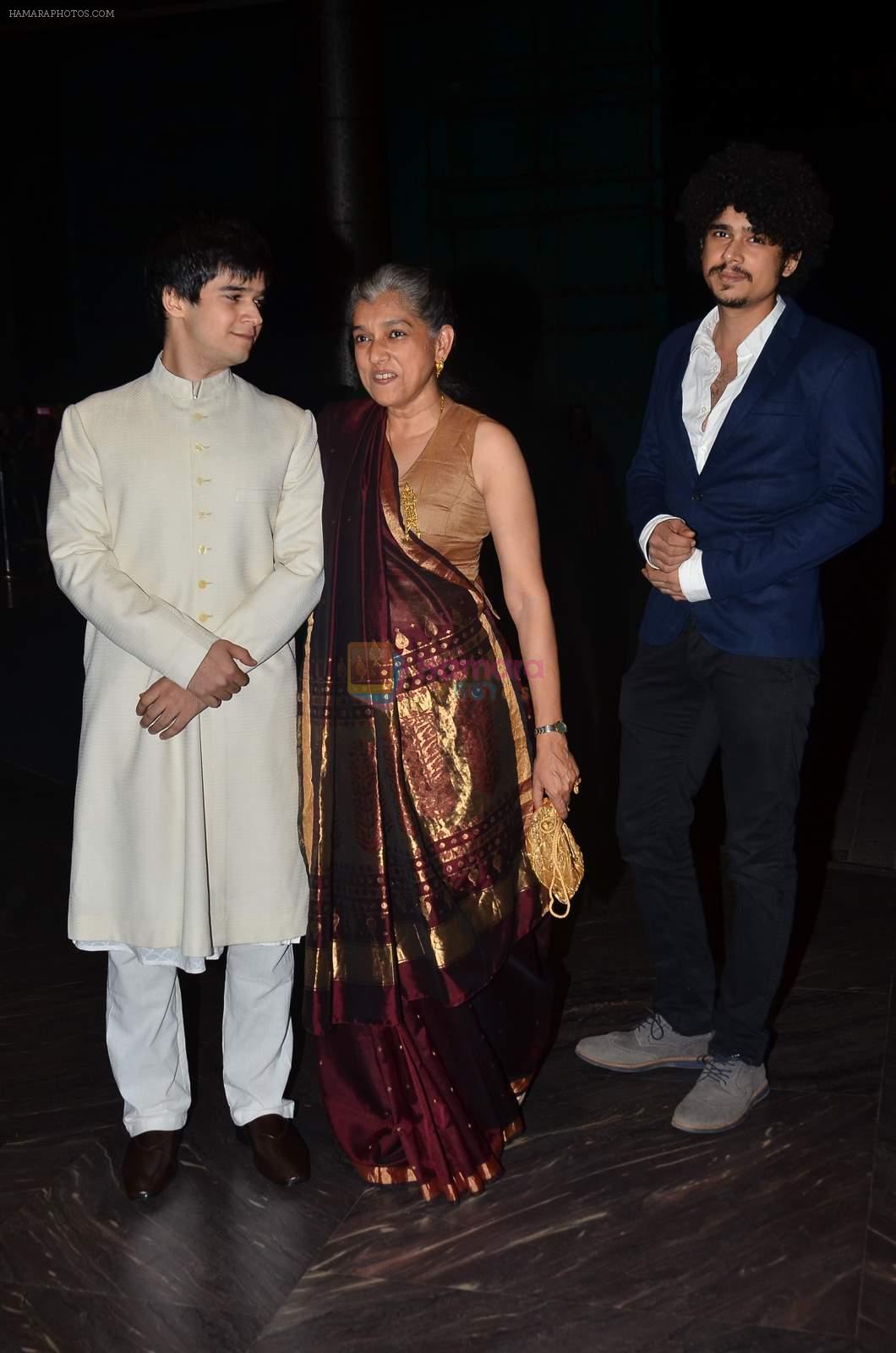 Ratna Pathak Shah, Vivaan Shah at Shahid Kapoor and Mira Rajput's wedding reception in Mumbai on 12th July 2015