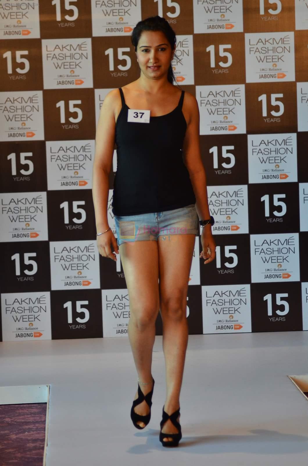 at Lakme Fashion Week Auditions in Palladium on 15th July 2015