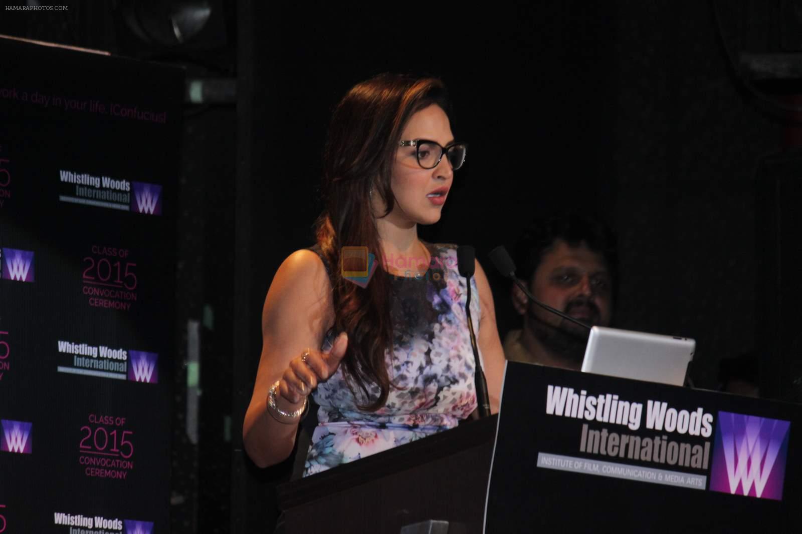 Esha Deol at Whistling Woods convocation in St Andrews on 17th July 2015