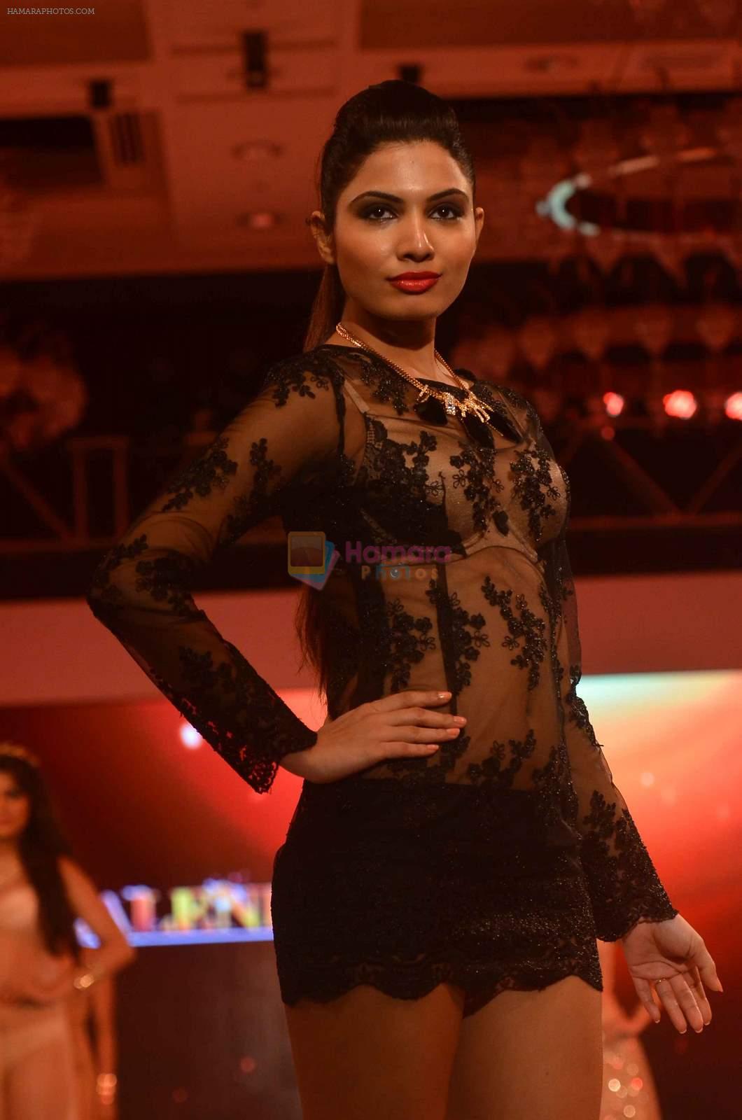 Model at Madhur's Calendar Girls launch with Amante lingerie show in Four Seasons on 17th July 2015