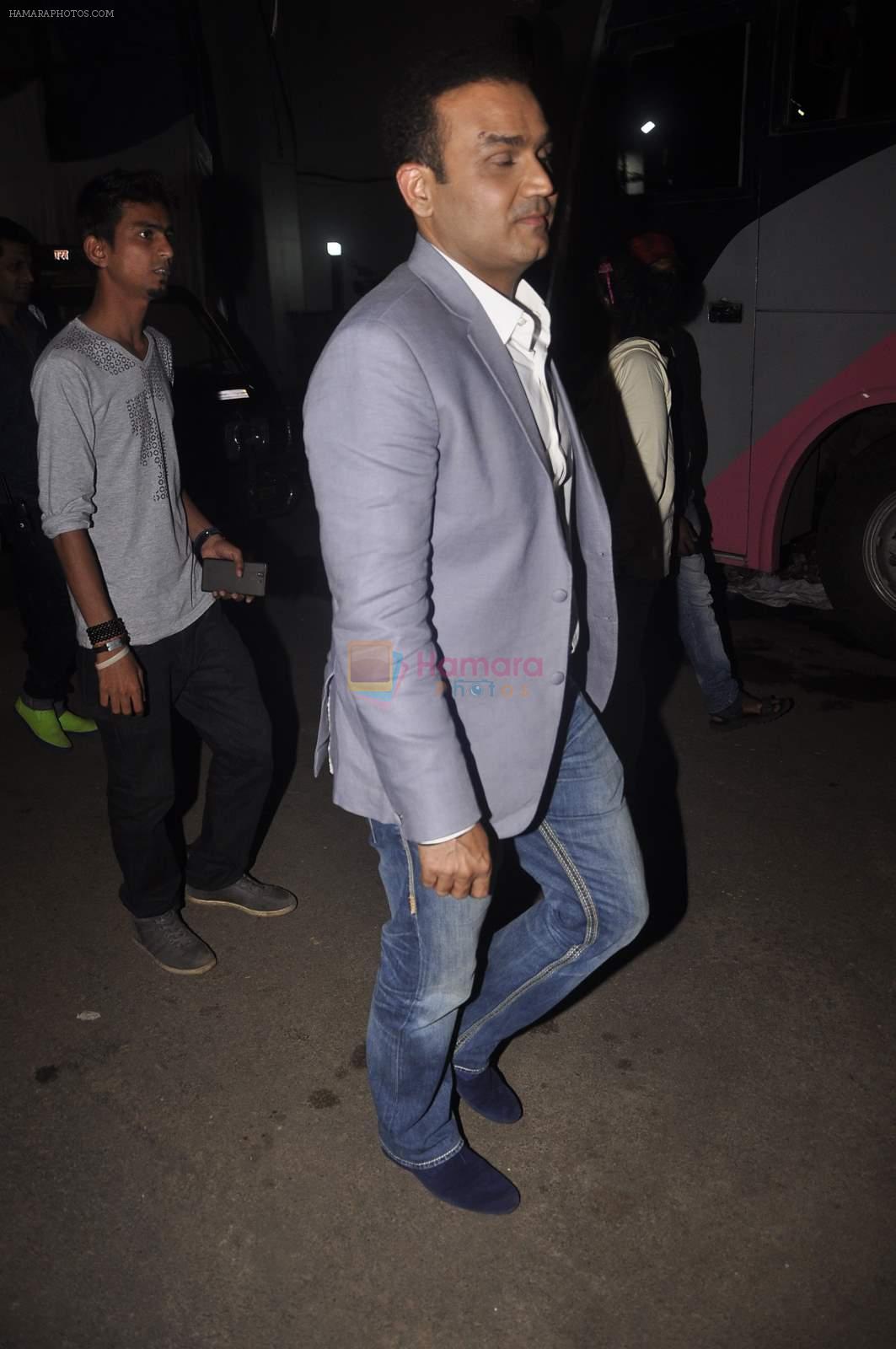 Virendra Sehwag on the sets of Indian Idol Jr on 19th July 2015