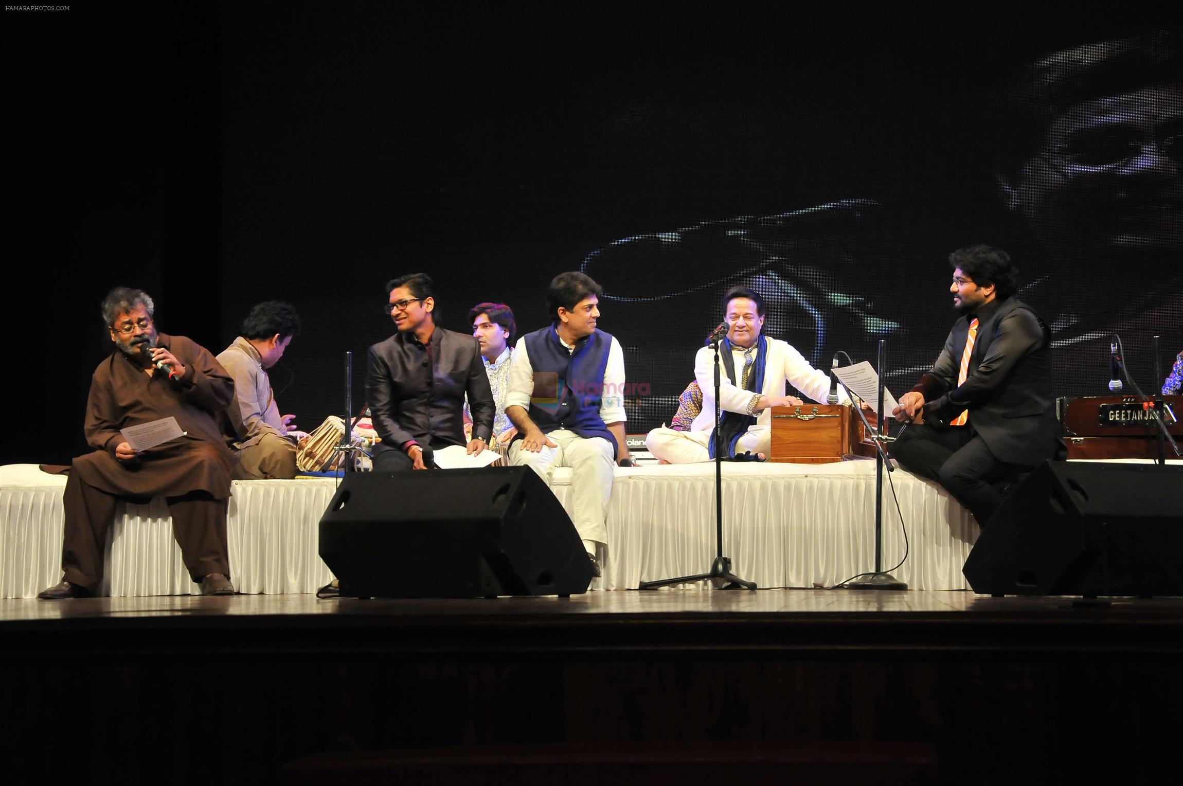 Hariharan, Javed Ali, Shaan, Anup Jalota, babul Supriyo at the Tribute to Jagjit Singh with musical concert Rehmatein in Mumbai on 18th July 2015