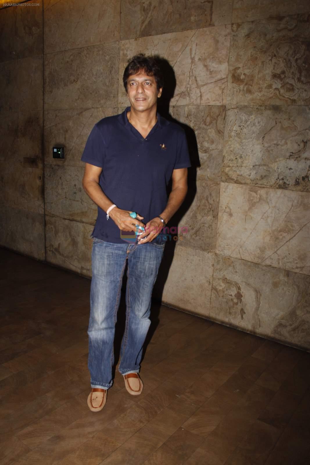 Chunky Pandey at Baahubali screening on 19th July 2015
