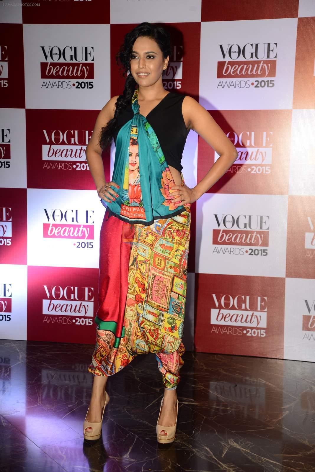 Swara Bhaskar at Vogue beauty awards in Mumbai on 21st July 2015
