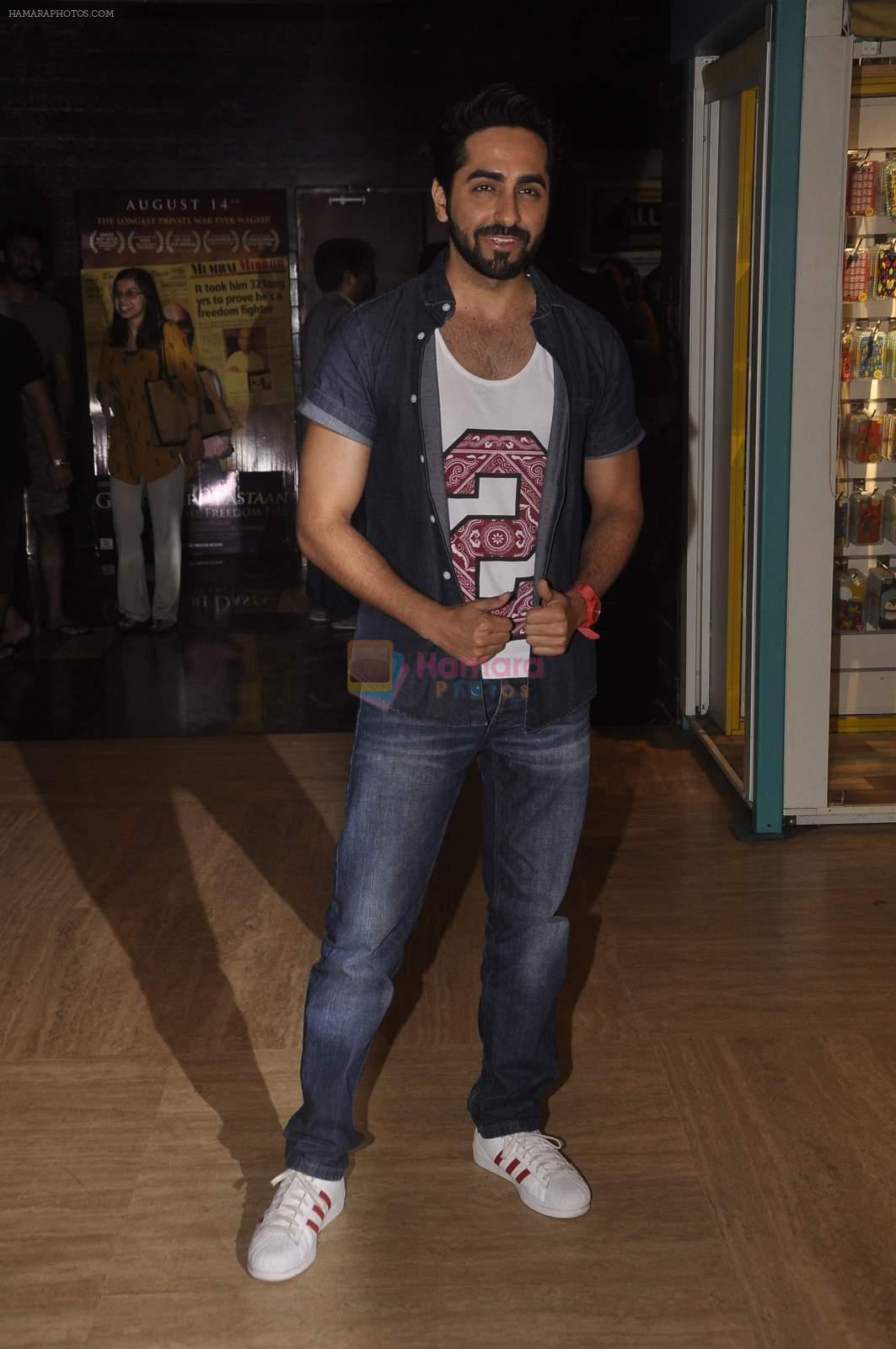 Ayushmann Khurrana at the Premiere of Aisa Yeh Jahaan in PVR on 23rd July 2015