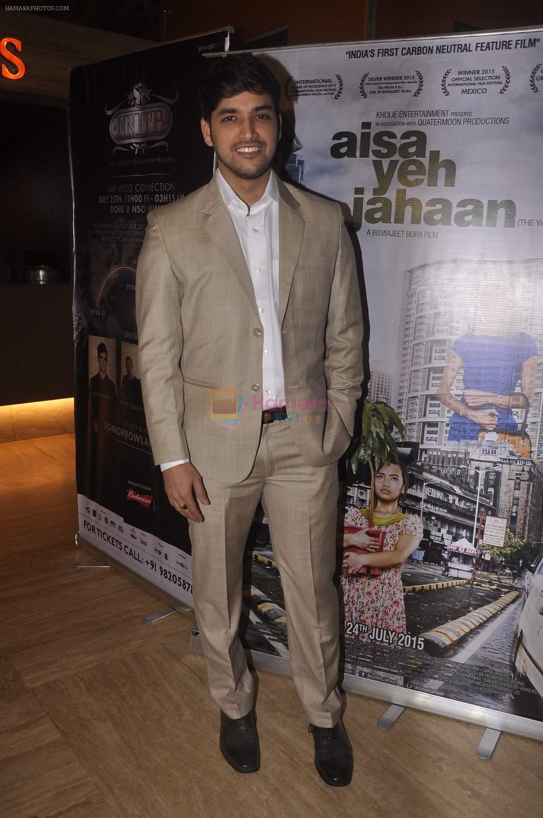 Biswajeet Bora at the Premiere of Aisa Yeh Jahaan in PVR on 23rd July 2015