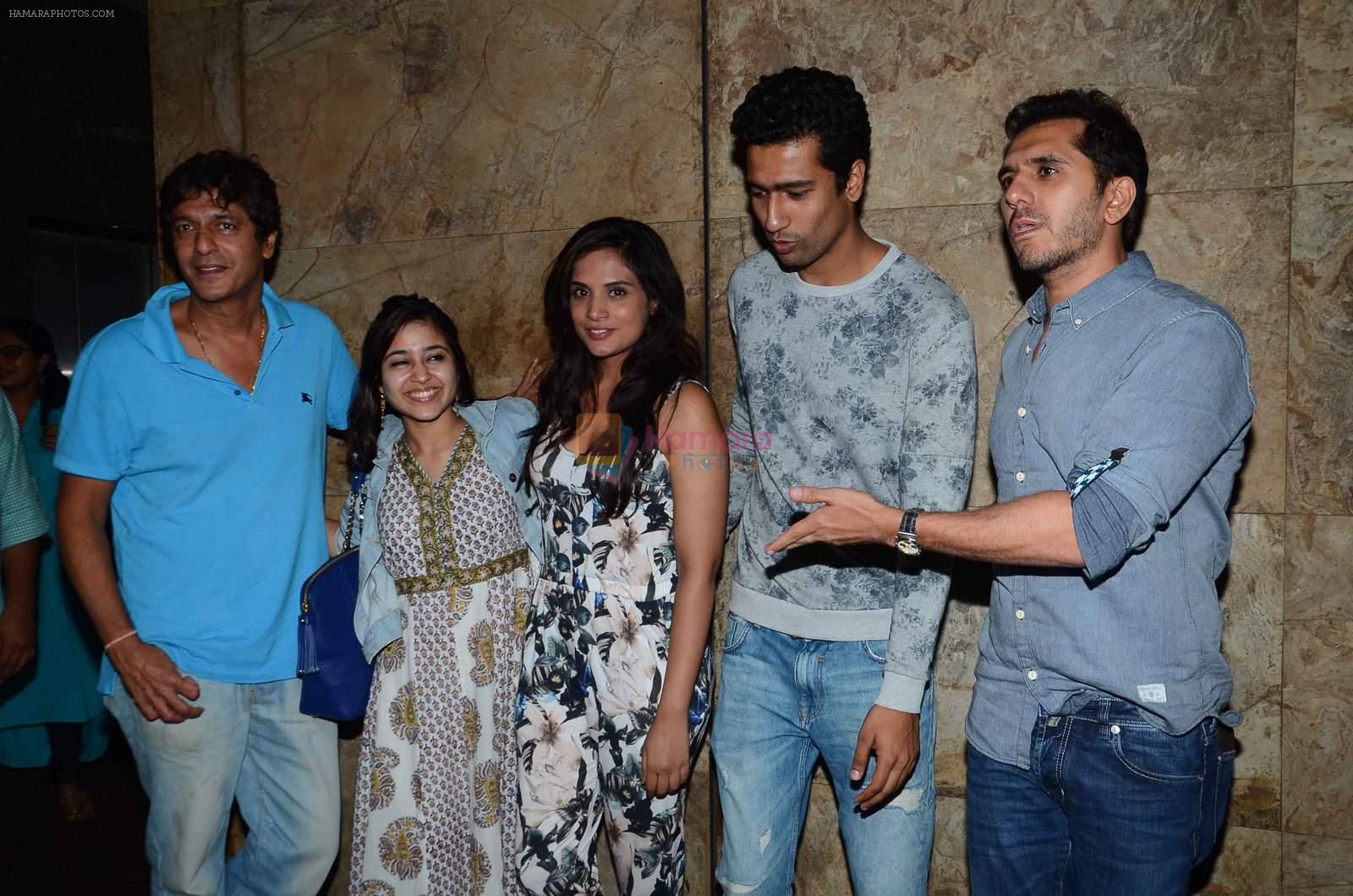 Chunky Pandey, Shweta Tripathi, Richa Chadda, Ritesh Sidhwani, Vicky Kaushal at Masaan screening in Lightbox  on 27th July 2015