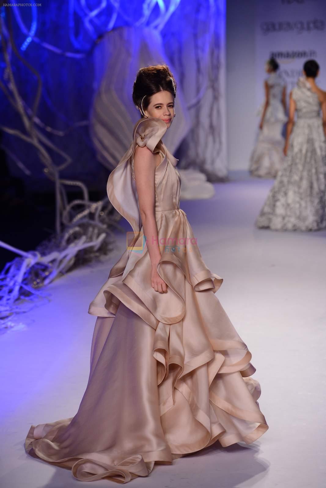 Kalki Koechlin walks for Gaurav Gupta at India Couture week day 2 on 30th July 2015