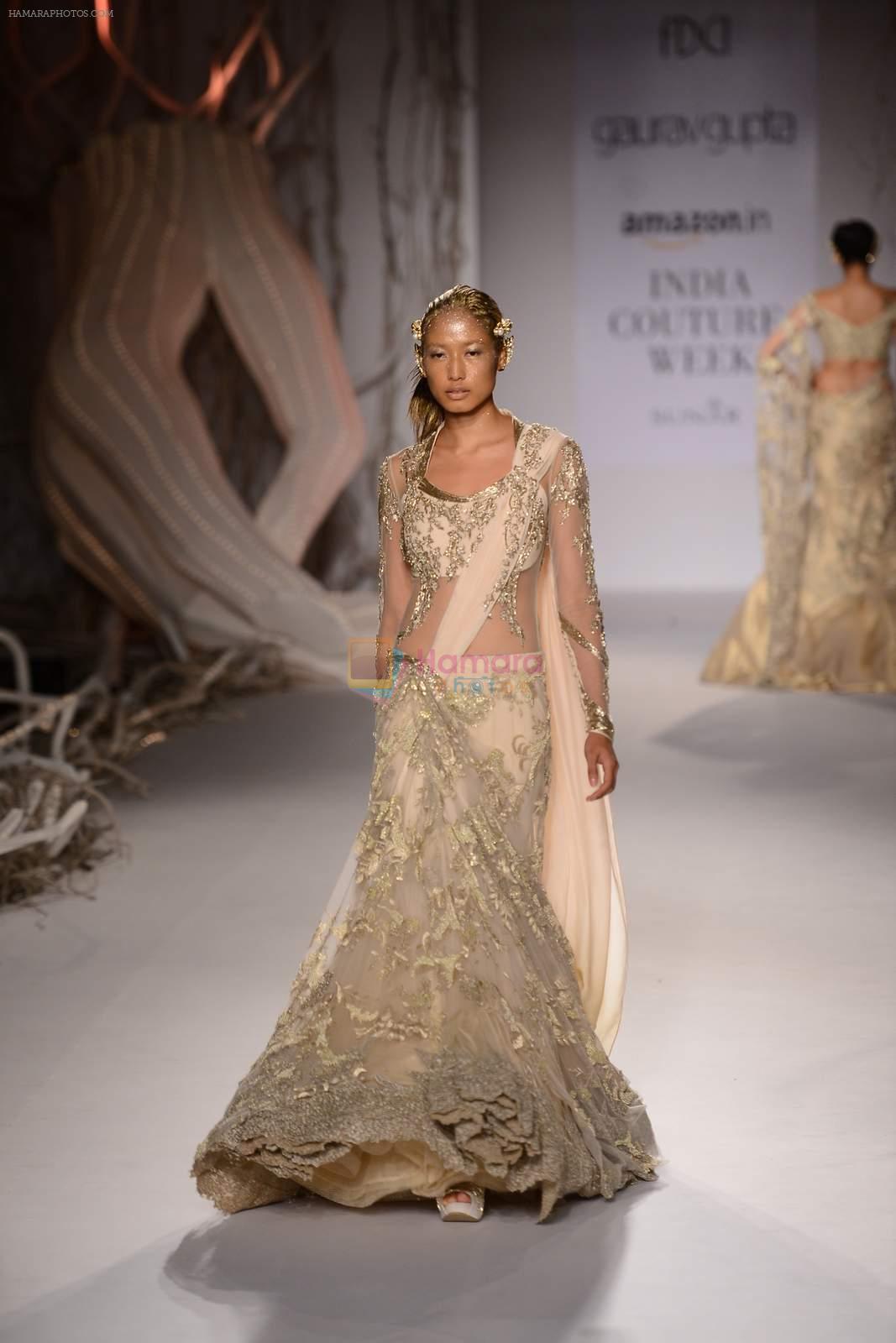 Model walks for Gaurav Gupta at India Couture week day 2 on 30th July 2015