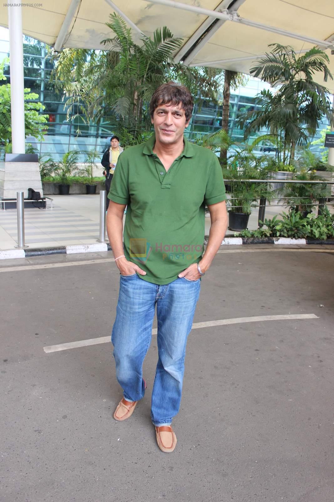 Chunky Pandey snapped at Mumbai airport on 3rd Aug 2015