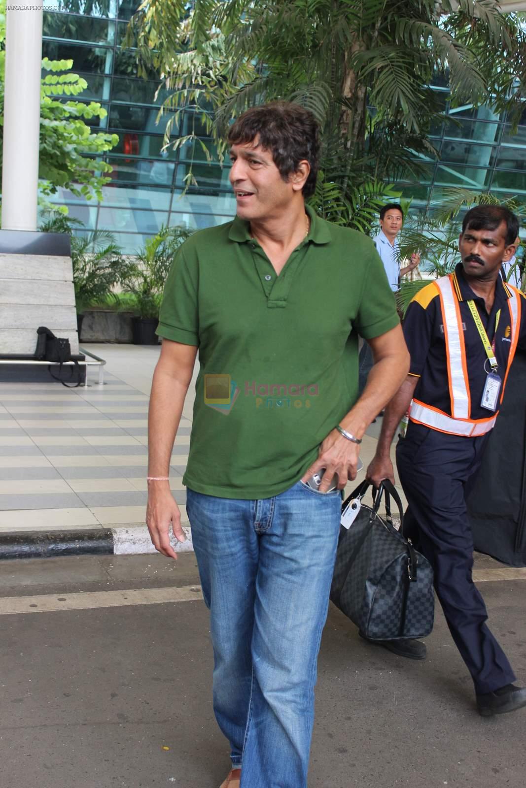 Chunky Pandey snapped at Mumbai airport on 3rd Aug 2015