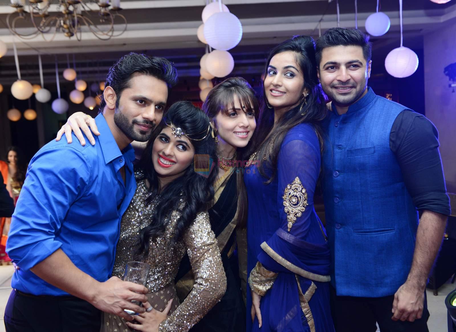 rahul vaidya + Megha israni + Jankee + Bhavin + harshi at Luv Hemali Sangget PARTY-1