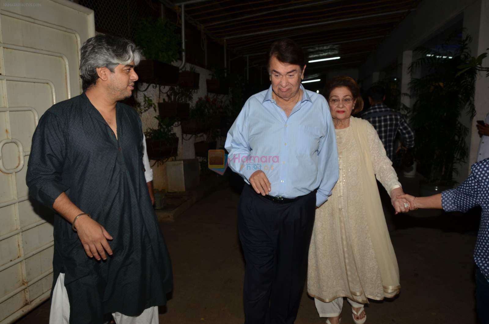 Randhir Kapoor at Jaanisaar Screening in Sunny Super Sound on 6th Aug 2015
