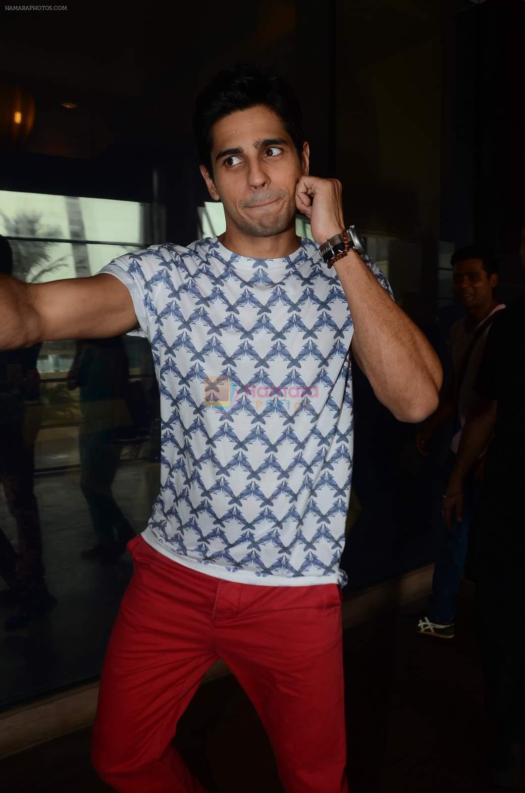 Sidharth Malhotra at Brothers promotion on 7th Aug 2015
