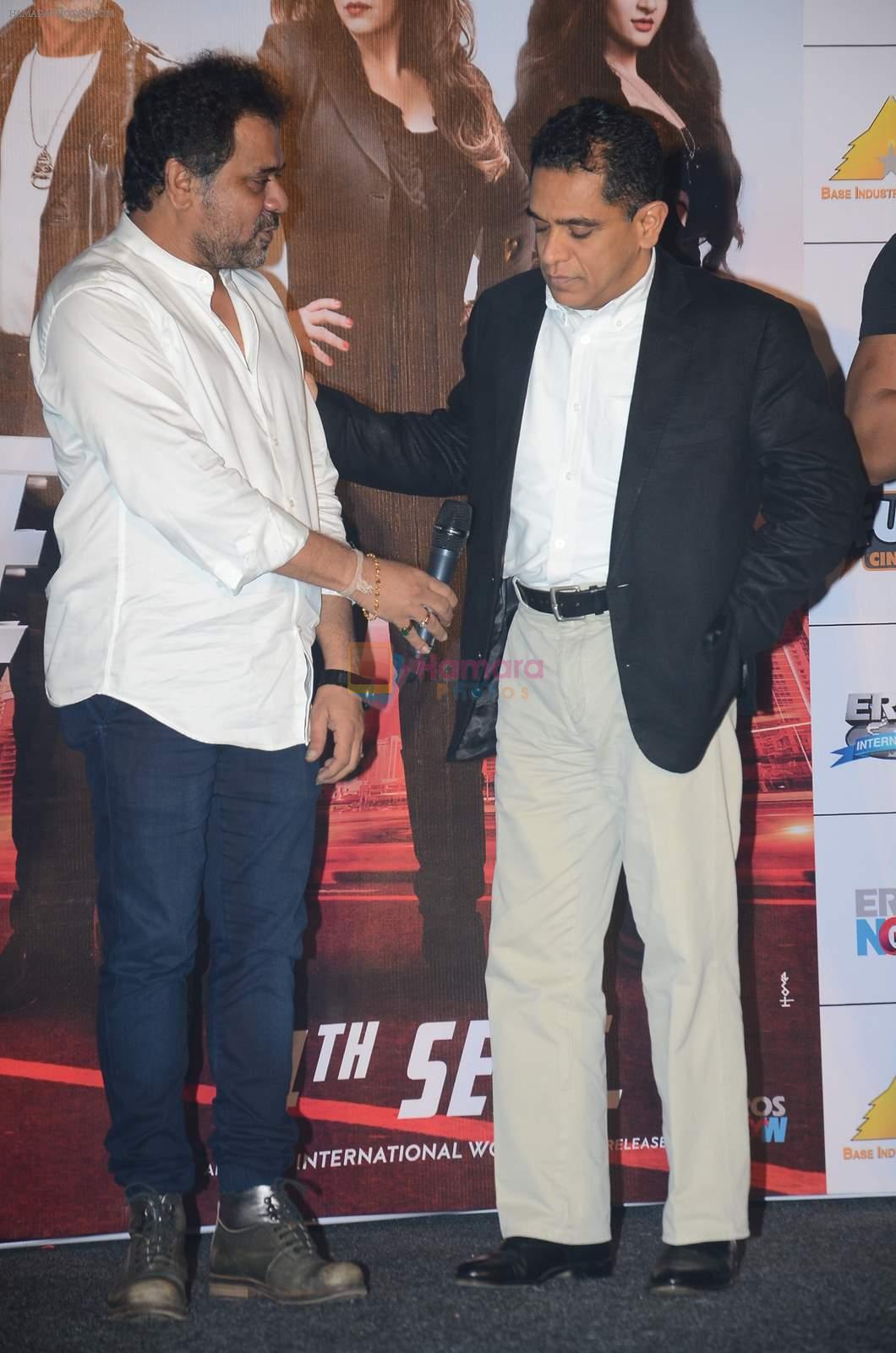 Firoz Nadiadwala, Anees Bazmee at Welcome Back title song launch in Mumbai on 8th Aug 2015