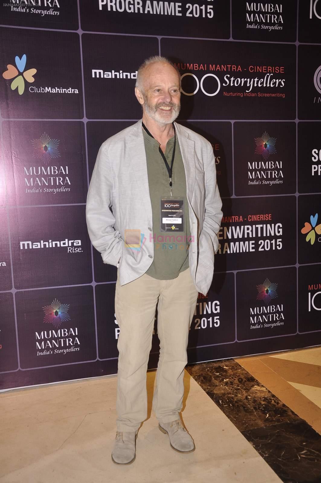 at Screenwriters meet in J W Marriott on 9th Aug 2015
