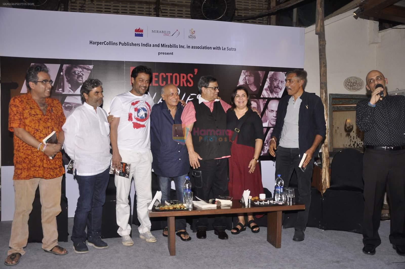 Vishal Bharadwaj, Abhishek Kapoor, Mahesh Bhatt, Farah Khan, Subhash Ghai, Prakash Jha at Director's Diaries book launch  in Mumbai on 9th Aug 2015
