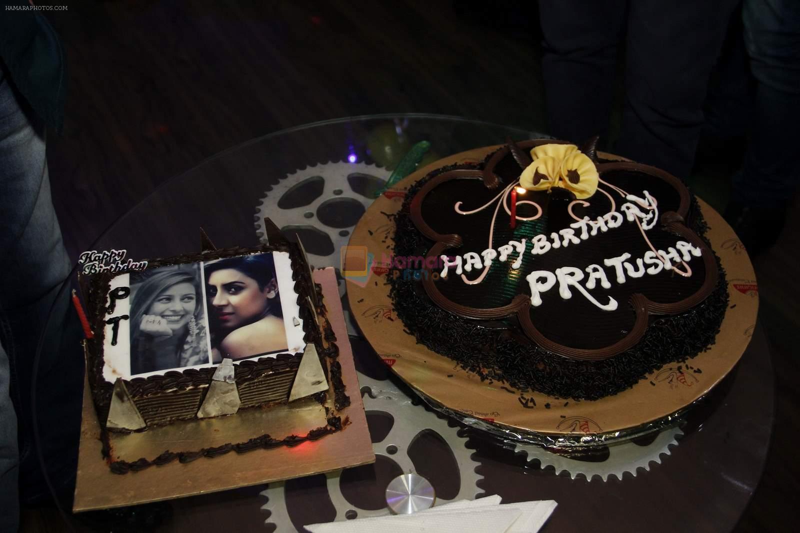 at Pratyusha Banerjee's birthday party in Versova, Mumbai on 9th Aug 2015