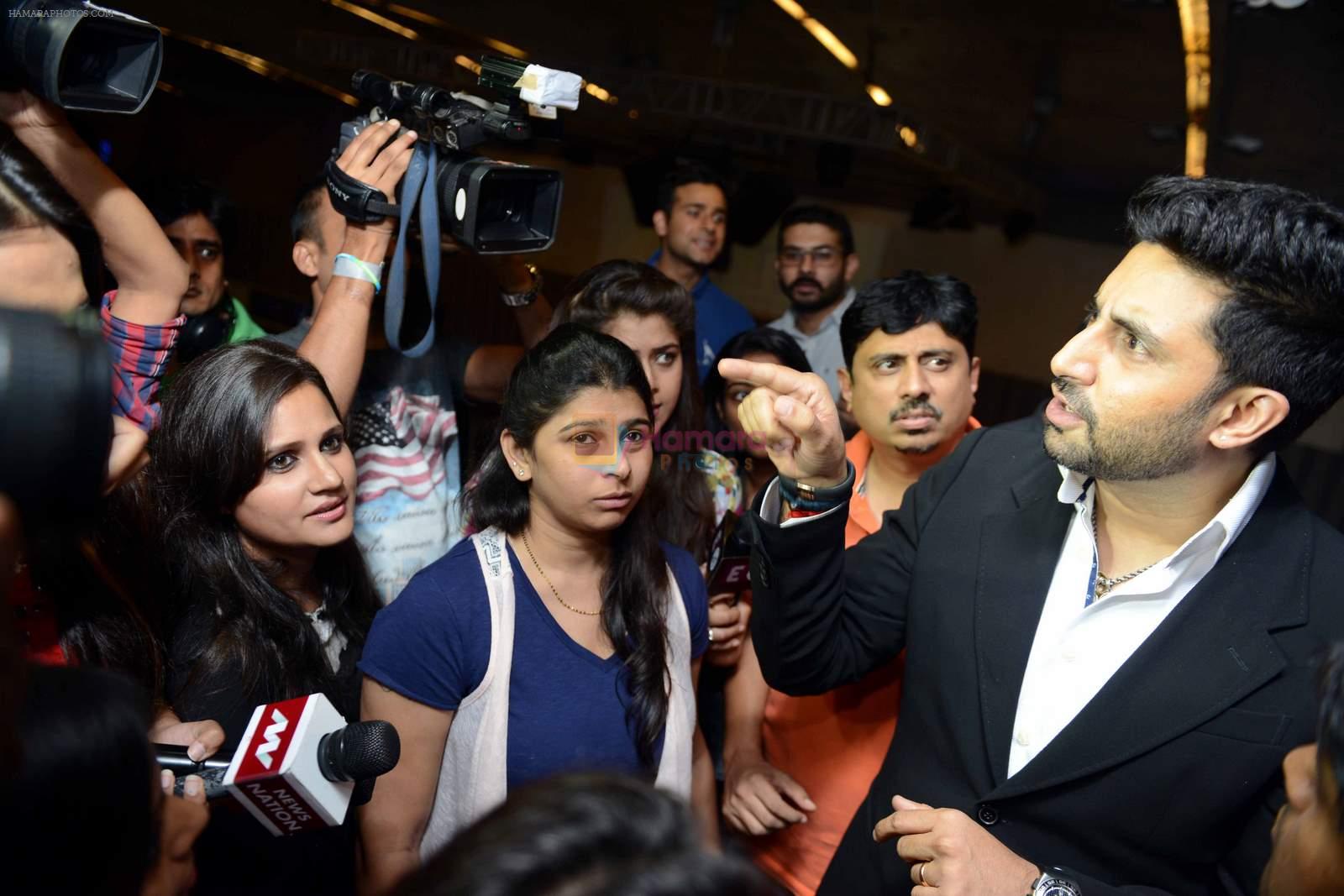 Abhishek Bachchan at All is well press meet in Gurgaon on 10th Aug 2015