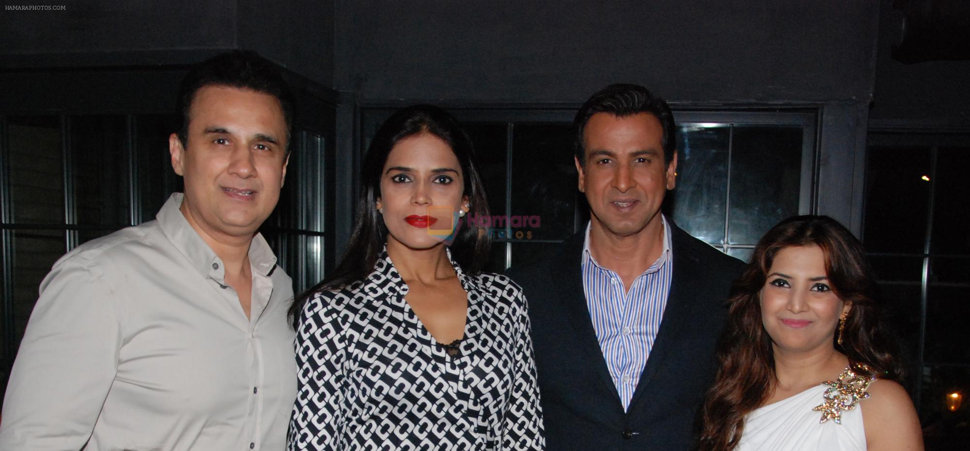 Bunty Bahl, Neelam , Ronit Roy and  Molly  Bahl  at Harry's Bar & cafe